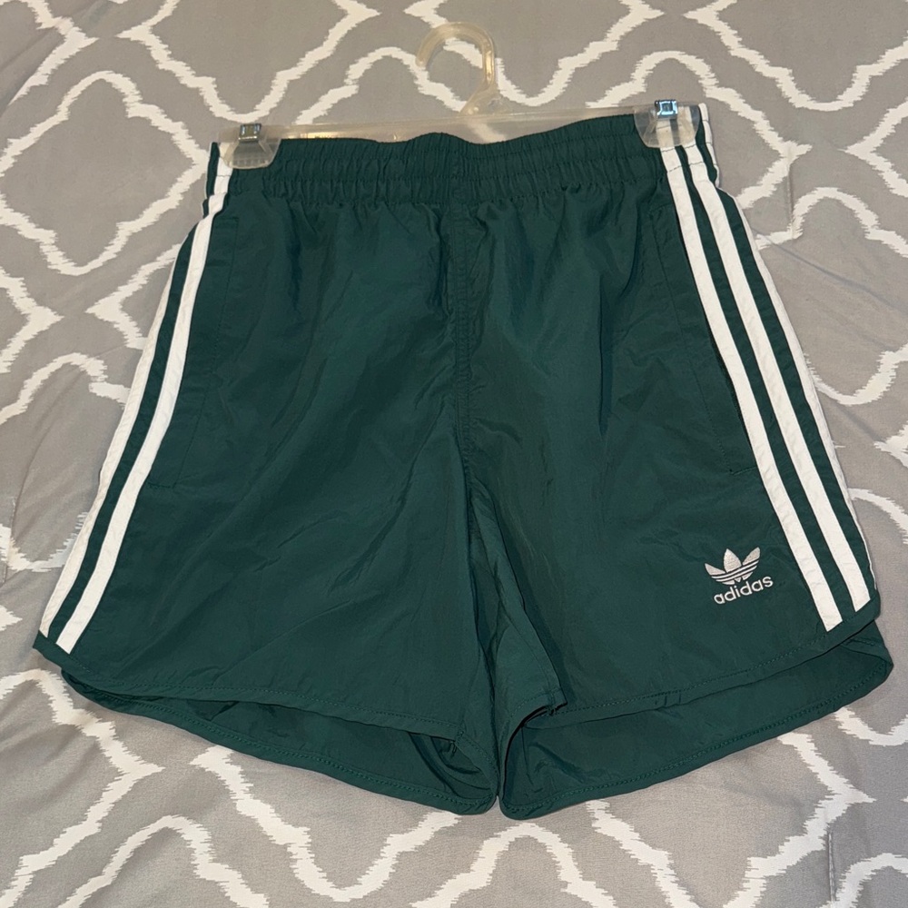 Adidas Men's Dark Green Athletic Shorts